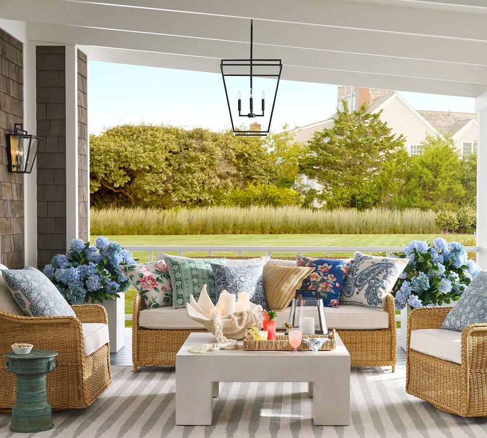 Floral shop patio cushions